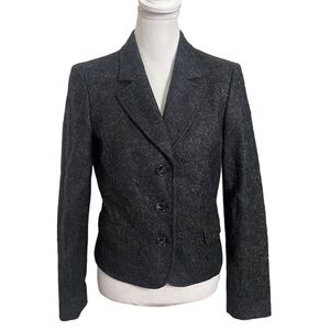 LOVE Moschino Alpaca Mohair Blend Front Button Blazer Women’s Size 8